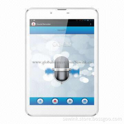 7.85-inch 3G Tablet PCs, OGS IPS Panel, 1,024x768P TN Full Angle Panel, MTK8382, Cortex A7